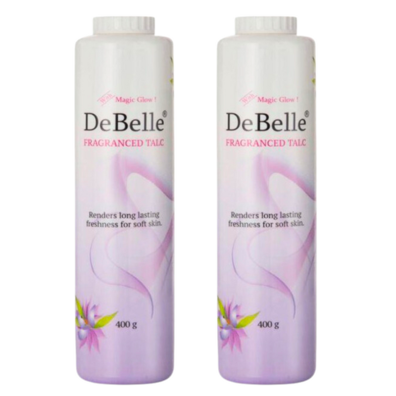 DeBelle Fragranced Talc Combo Pack of 2 (400g each) - DeBelle Cosmetix Online Store
