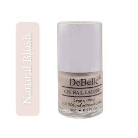 The look of el;egance at your nail tips with DeBelle gel nail color  Natural Blush. Available at DeBelle Cosmetix online satore at affordable price with COD facility.
