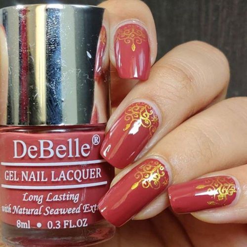 DeBelle Gel Nail Lacquers combo of 4 Cinnamon Pastels