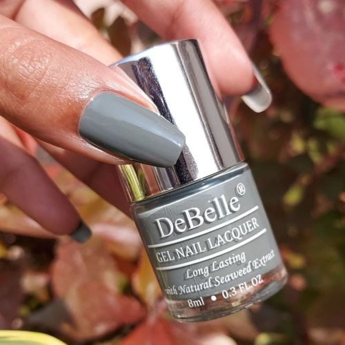 DeBelle Gel Nail Lacquer Slate Stone (Slate Grey Nail Polish), 8ml - DeBelle Cosmetix Online Store