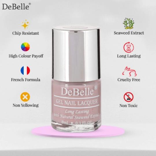 DeBelle Fleur De Pearl Gift Set of 2 Nail Polishes (Vintage Frost & Rustique Gold) - DeBelle Cosmetix Online Store