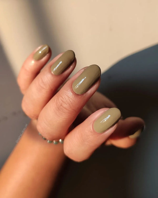 DeBelle Gel Nail Lacquer Pastel Olive Jade - (Olive Green Nail Polish), 8ml - DeBelle Cosmetix Online Store