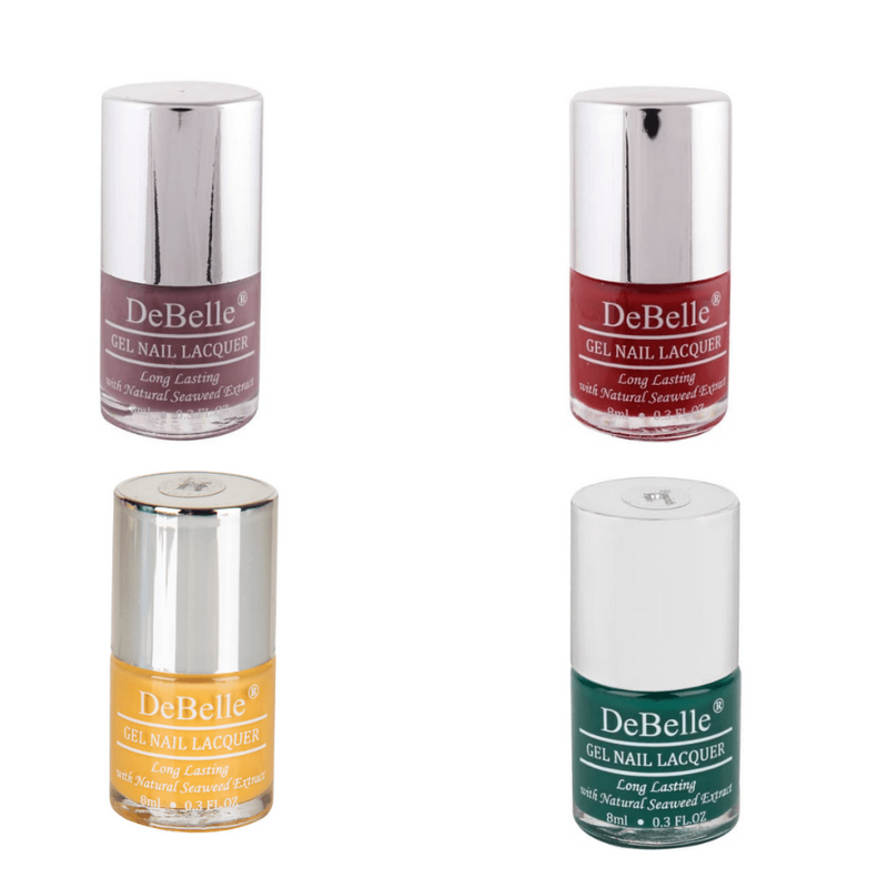 Debelle collection of four Nail Polish Bottles