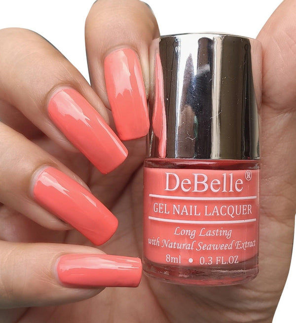 A color for all skin tones,Debelle Peach Pannacotta.This peach color nail polish which got its name from the Italian sweet dish Pannacotta is available online at affordable rates.DeBelle Gel Nail Lacquer Peach Pannacotta (Creamy Peach), 8ml