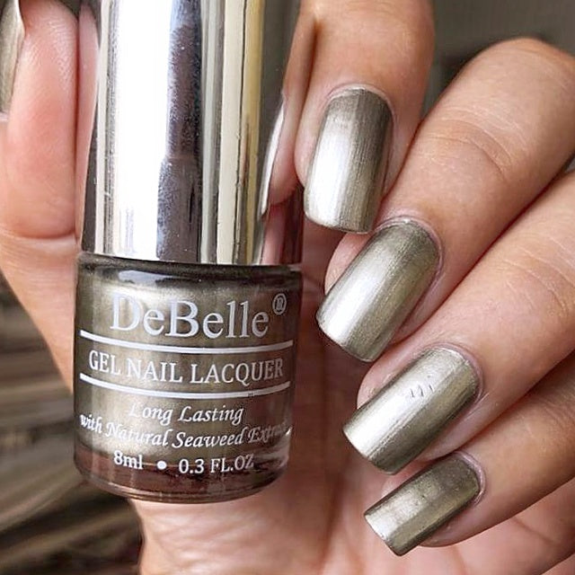Vintage appeal on your nails with DeBelle gel nail color Rustique Gold. Buy online at DeBelle Cosmetix online store.