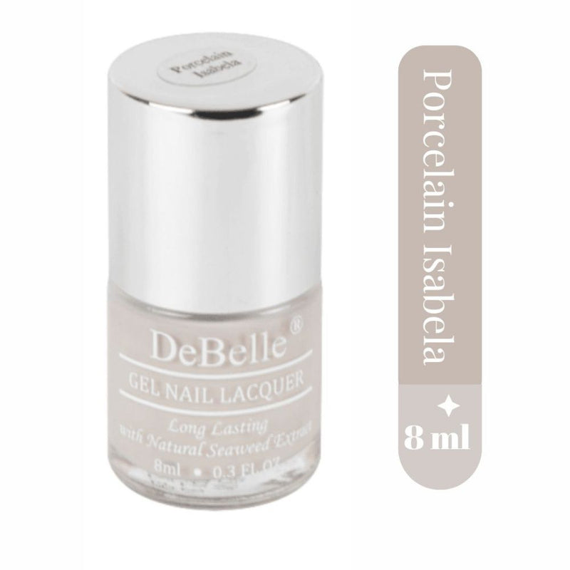 DeBelle Gel Nail Lacquer Porcelain Isabela (Porcelain Beige), 8ml