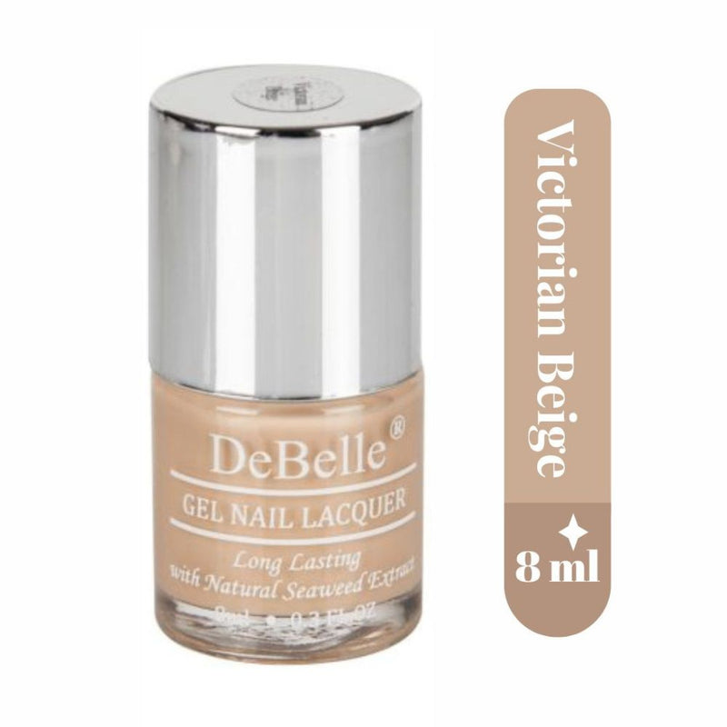 DeBelle Gel Nail Lacquers Combo of 3 Peony Blossom (Light Nude), Victorian Beige (Beige) & Plum Toffee (Burgundy) , 24 ml