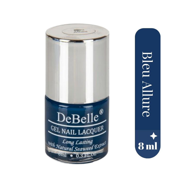 DeBelle Gel Nail Lacquers Combo of 3 Twilight Sapphire, Mint Amour and Yellow Topaz - 8 ml each