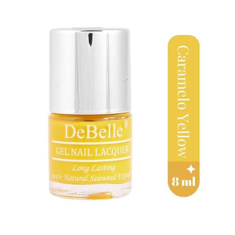 DeBelle Gel Nail Lacquers Combo( Princess Belle & Caramelo Yellow)
