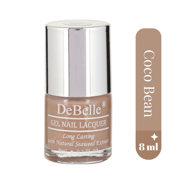 DeBelle Gel Nail Lacquers Combo of 3 Fuschia Rose , Coco Bean and Yellow Topaz - 8 ml each