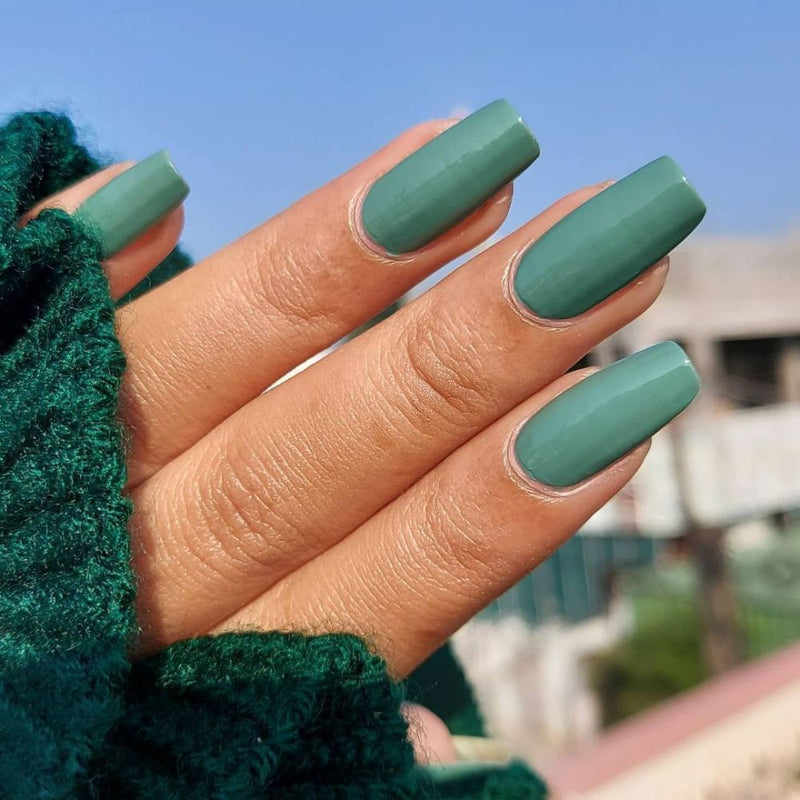 DeBelle Gel Nail Lacquer Asparagus Fern (Sea Green Nail Polish), 8ml