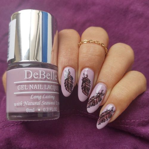 Creative nail art at your nail tips with DeBelle gel nail color Mary Magnolia.