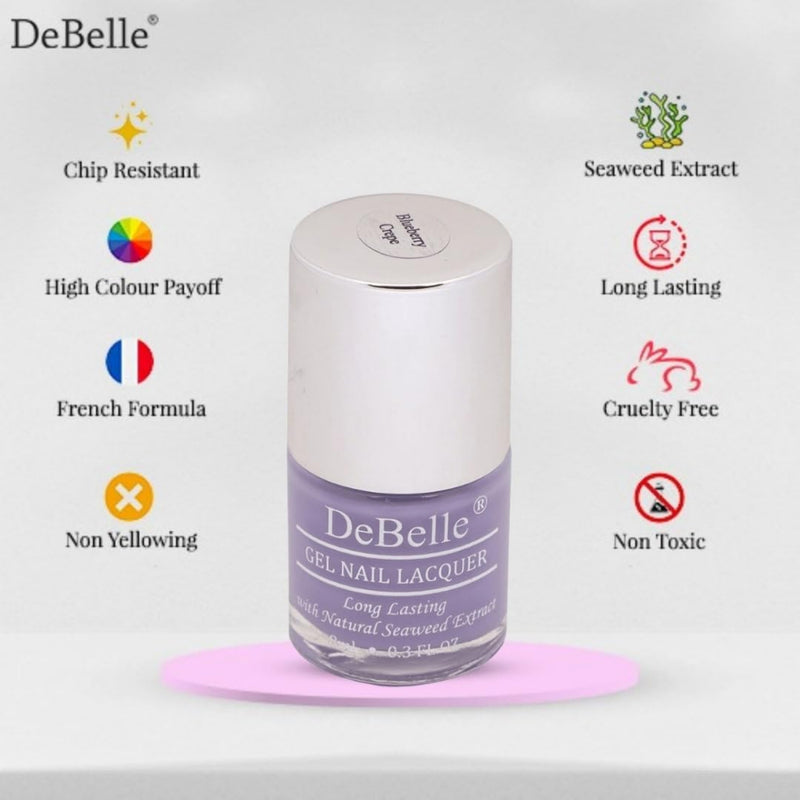 Quality nail paints at affordable price available at DeBelle Cosmetix online store.