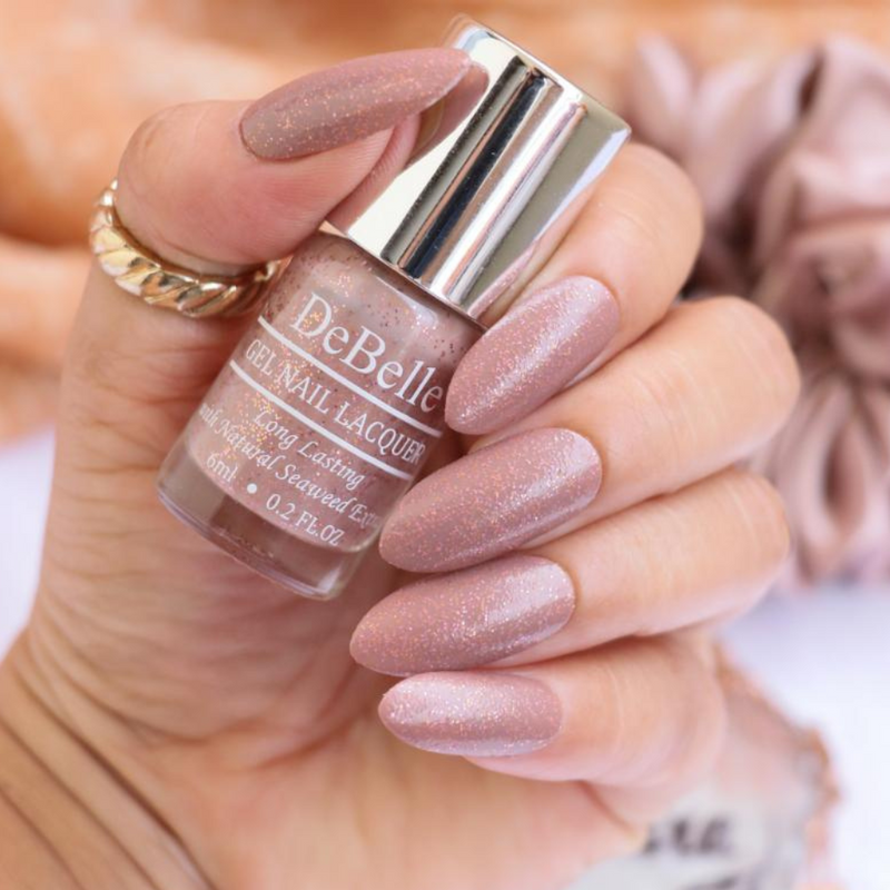 DeBelle Gel Nail Lacquers Combo of 2 - Inspiring Ira & Angelic Saira (6 ml each)