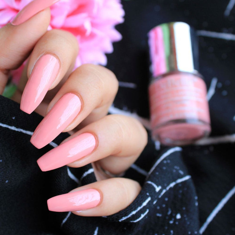 DeBelle Gel Nail Lacquer Apricot Dew - (Pastel Pink Nail Polish), 8ml
