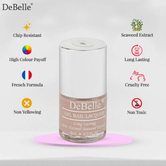 DeBelle Gel Nail Lacquer Aries & Lime Lush Nail Lacquer Remover Wipes Combo