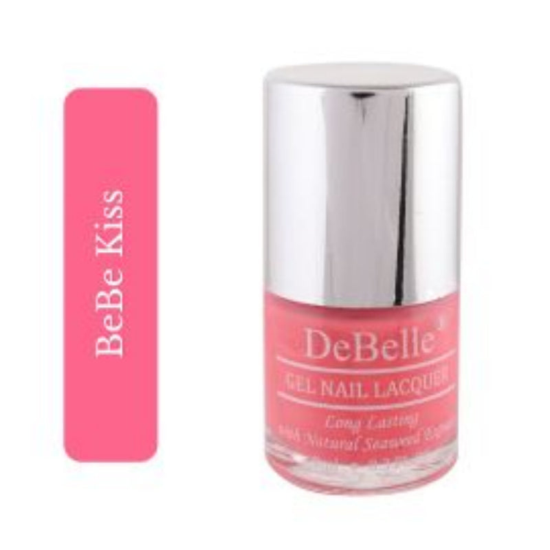 DeBelle Gel Nail Lacquer Combo Set of 3 Bebe Kiss (Hot Pink), Mint Amour (Mint Blue) & Majestique Mauve (Mauve) , 24 ml