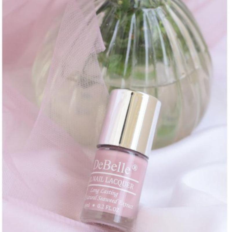 DeBelle Gel Nail Lacquer Blissful Elizabeth (Light Pink Mauve Nail Polish), 6 ml