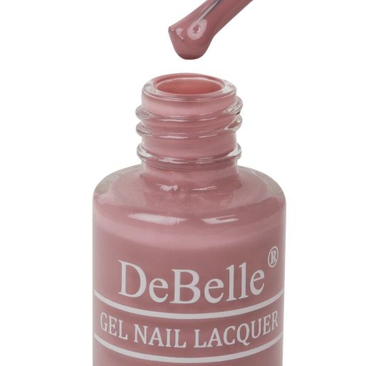 DeBelle Gel Nail Lacquer Blissful Elizabeth (Light Pink Mauve Nail Polish), 6 ml