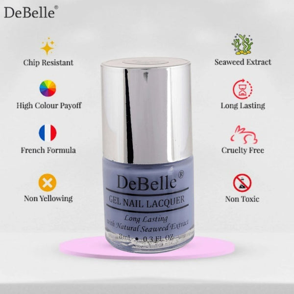 DeBelle Gel Nail Lacquers Combo of 12 + 3 Nail Lacquer Remover Wipes