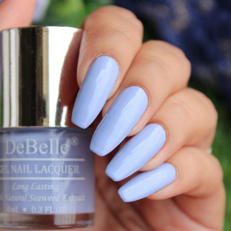 DeBelle Gel Nail Lacquers Combo of 2 (French Hydrangea, Blueberry Bliss )