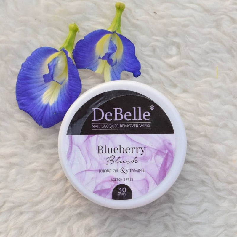 DeBelle Nail Lacquer Remover Wipes - Blueberry Blush
