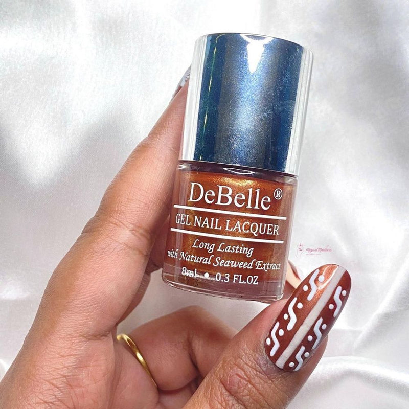 DeBelle Gel Nail Lacquers  Combo set of 5- Mocha Chocolate Pastels