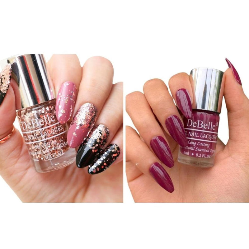 DeBelle Gel Nail Polish Combo Pack of 2 – Carolyn Charisma & Elite Tiffany