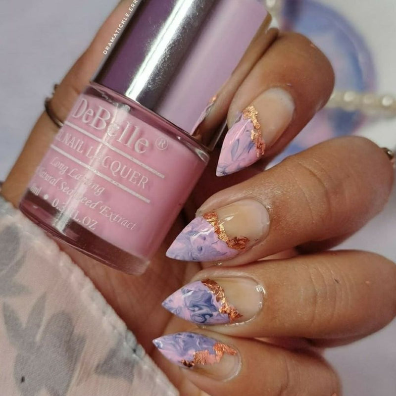 DeBelle Gel Nail Lacquer Cherry Macaron (Powder Pink Nail Polish), 8ml