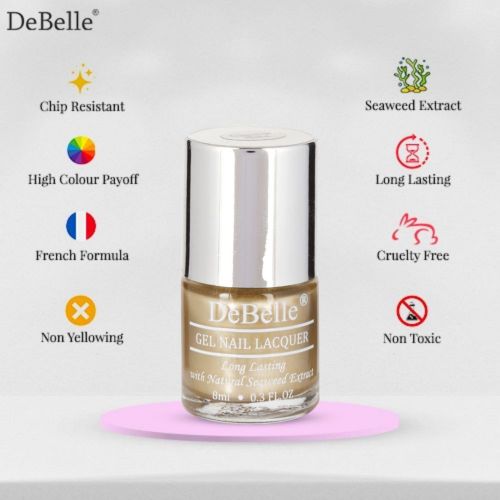 DeBelle Gel Nail Lacquers Chrome Gold & Chrome Silver