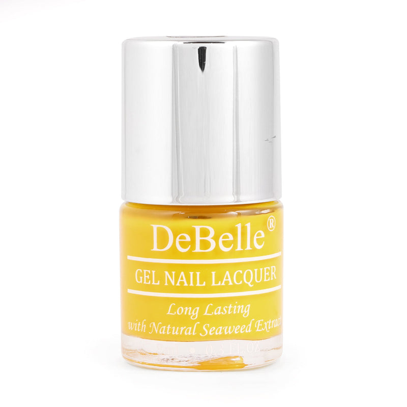 DeBelle Gel Nail Lacquer Caramelo Yellow - (Bright Yellow Nail Polish), 8ml