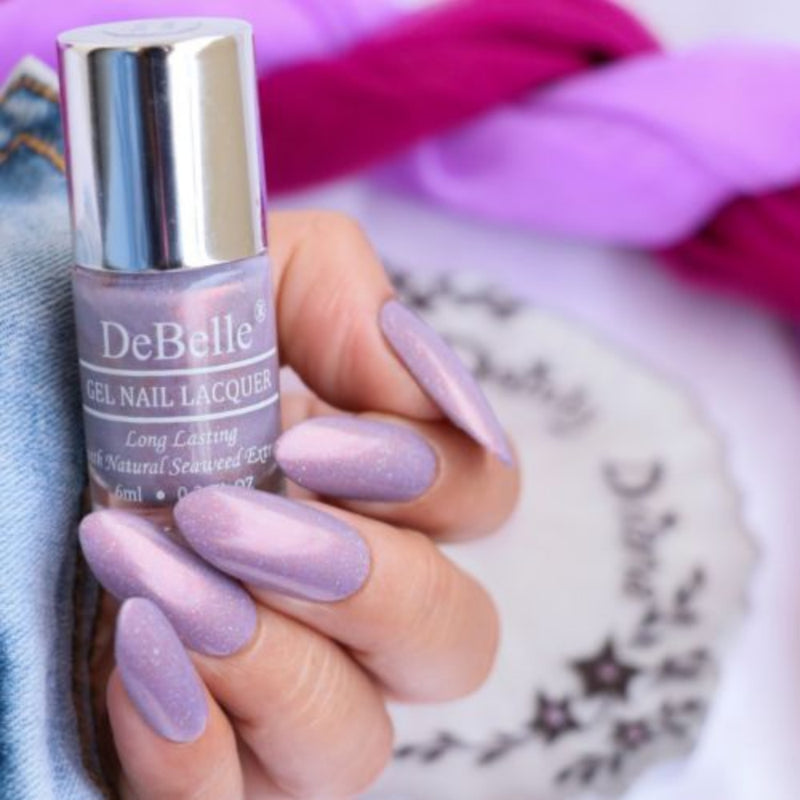 DeBelle Gel Nail Lacquers Combo of 2 - Elite Tiffany & Dainty Diana (6 ml each)