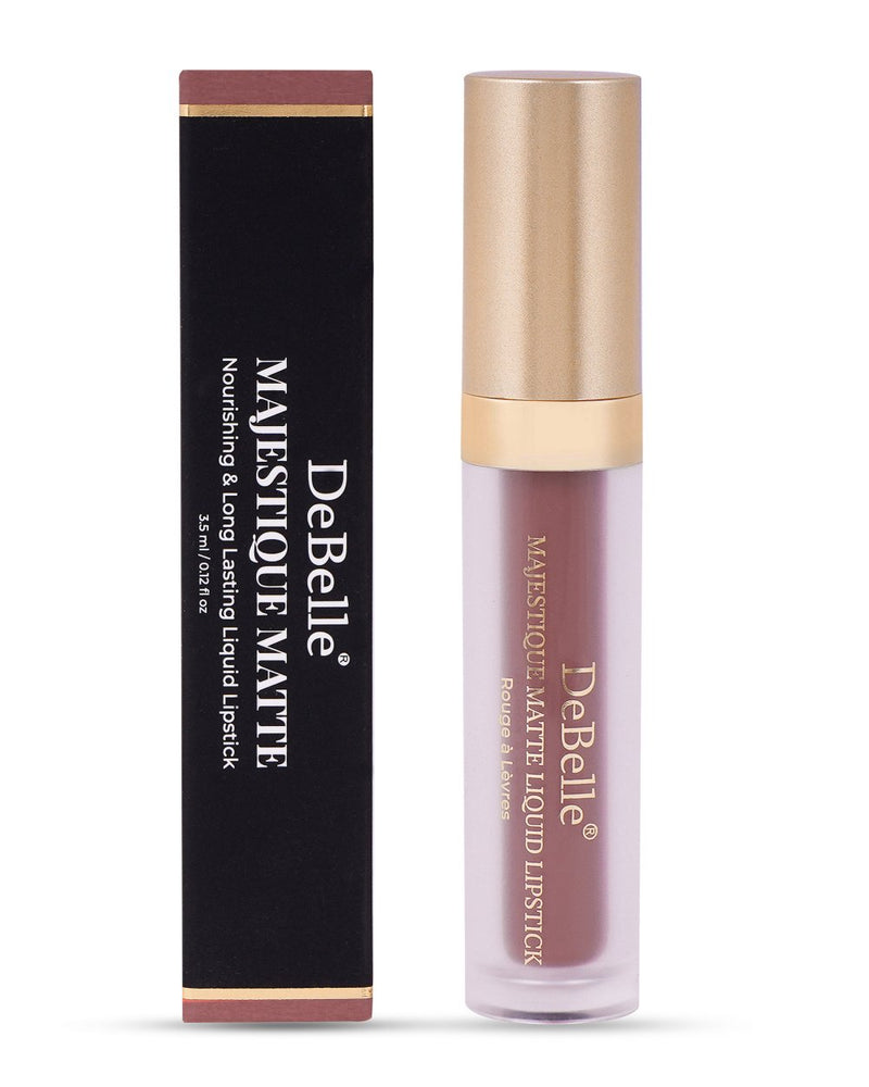DeBelle Majestique Matte Liquid Lipstick Vivid Valerie(Dusty Pink), 3.5 ml