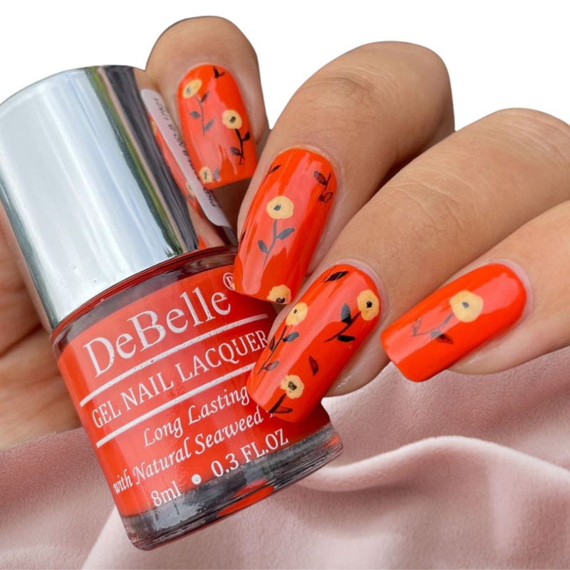 Nail polish to match with the bride lehanga ,nail polish that prevent nails from turning yellow. 