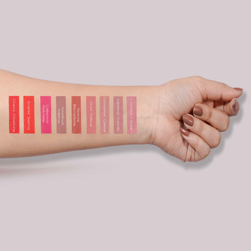 vibrant, perfect all day wear, water proof lipstick 