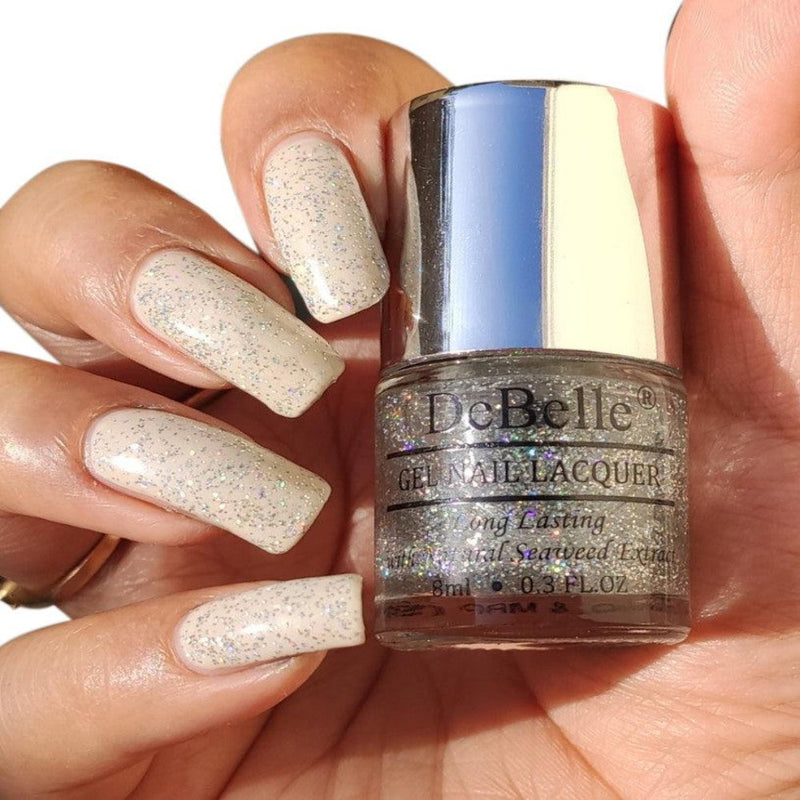 🎁 DeBelle Gel Nail Lacquer Shimmer Top Coat - (Holographic Top Coat Nail Polish), 8ml (100% off)