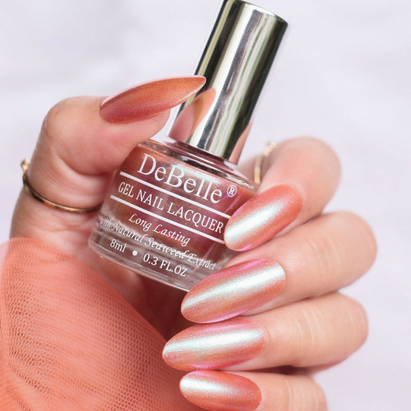 Nail polish that is enriched with hydrating and nourishing seaweed extract,Nail polish with self leveling formula ,Salon like gel nail polish 
