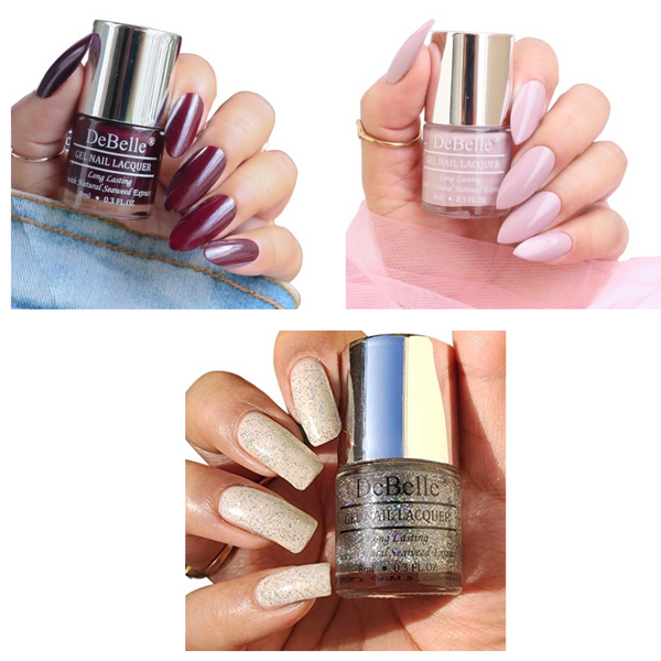 Salon like gel nail polish ,Nail polish that is enriched with hydrating and nourishing seaweed extract,Nail polish that can be used to create nail arts
