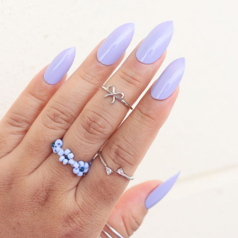   Best light lavender shade nail polish  to match with the light color dresses,self leveling nail polish  