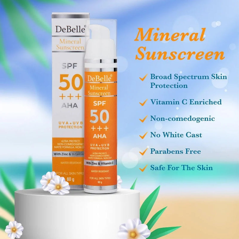 DeBelle Mineral Sunscreen SPF 50+++ - DeBelle Cosmetix Online Store