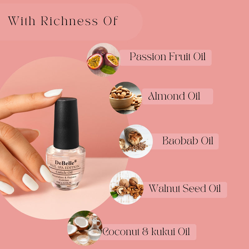  nail care oil enriched with an ultra hydrating blend of 6 botonical oils,keeps nails and cuticles look healthy and glossy. 