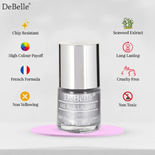 nail polish that is enriched with hydrating and nourishing seaweed extract, nail polish to match with silver dress and saress. 