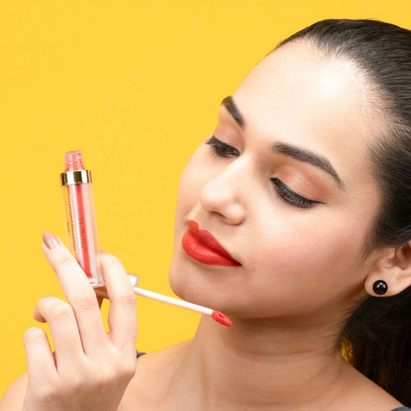 lipstick with creamy velvet matte finish , cushion effect
