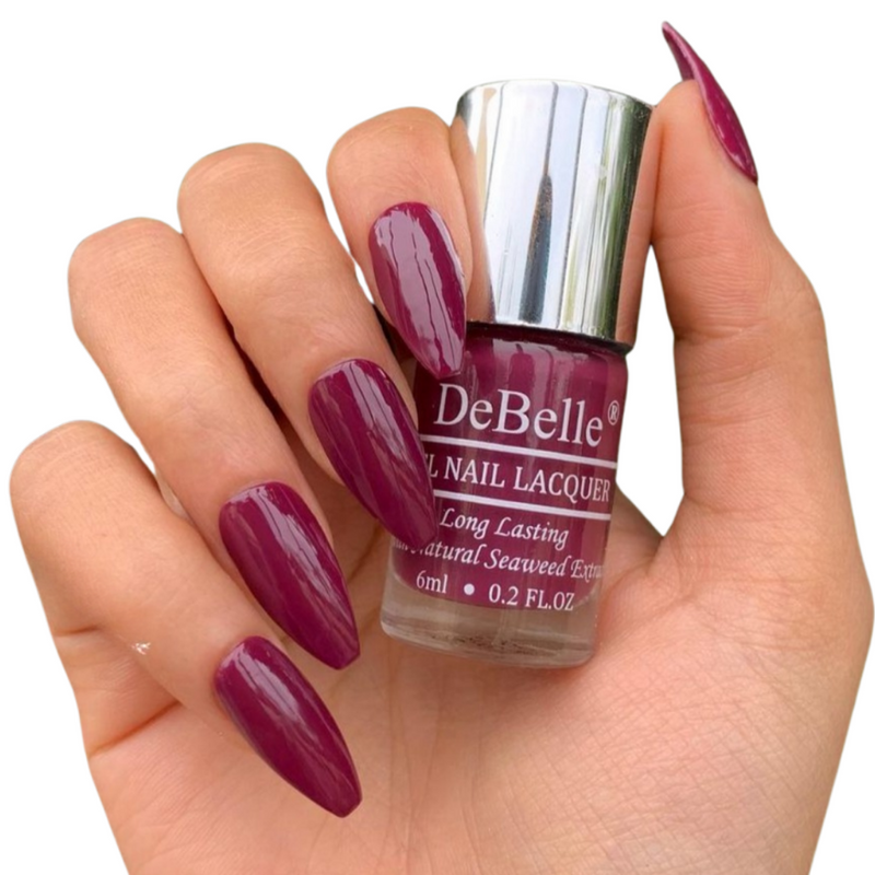 easy apply nail polish for seniors, magenta color  nail polish for creating nail arts, 