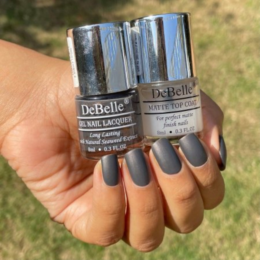 DeBelle Gel Nail Lacquer Copper Glaze Matte Top Coat Combo