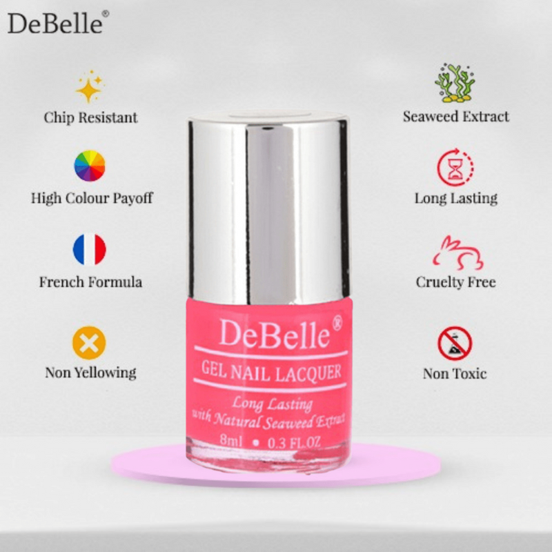 The best quality nail shades in a wide range of exclusive shades available at DeBelle Cosmetix online store.