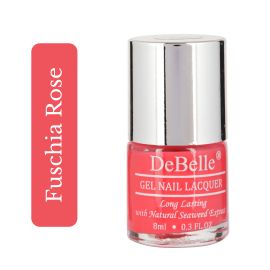 The bright pink-DeBelle gel nail color Fuschia Rose. Shop online at DeBelle Cosmetix online store.