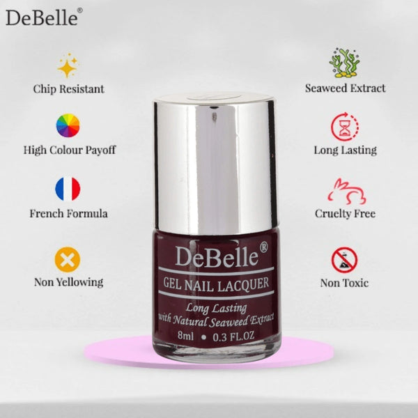 Quality nail colors in a wide range of exclusive shades available at DeBelle Cosmetix online store.