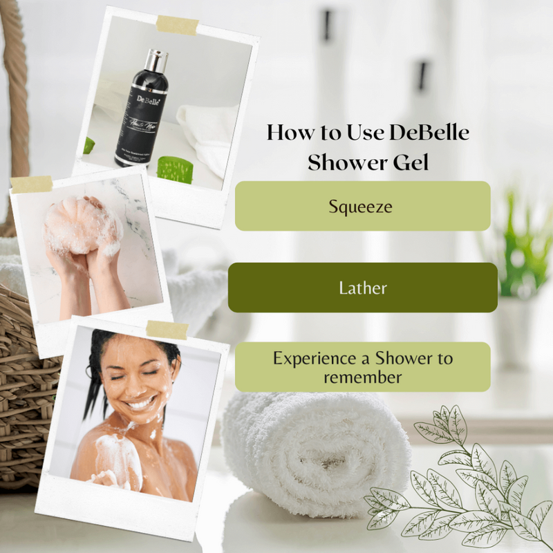 DeBelle Gel Douche Shower Gel Combo of 2 (Haute Noir)