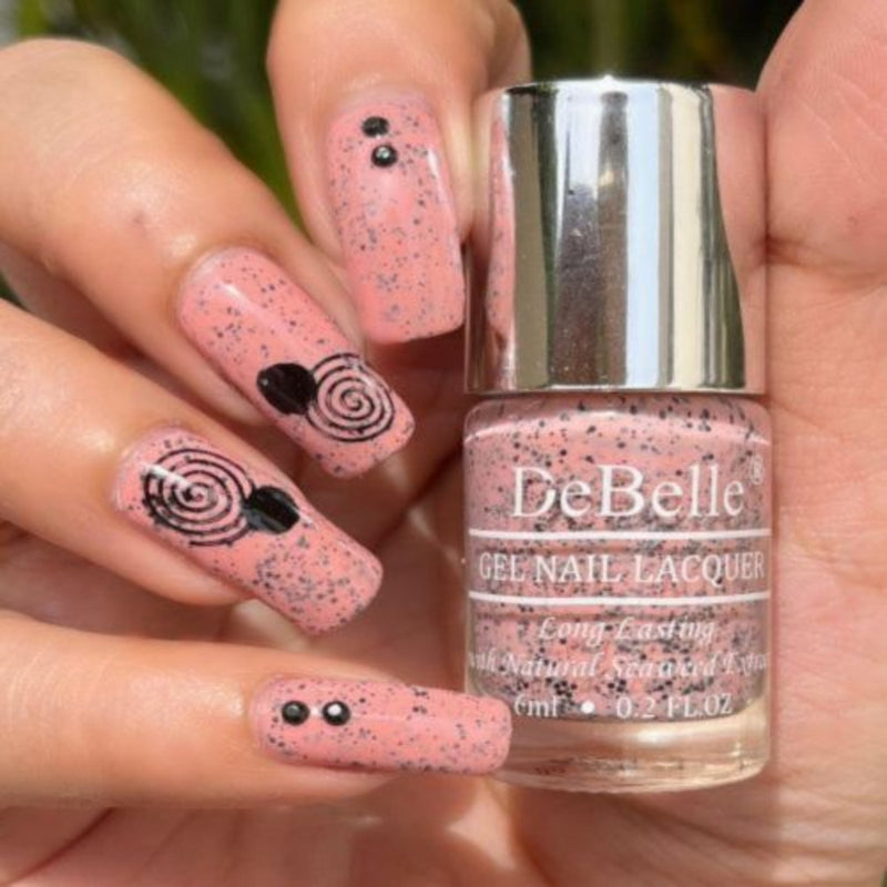 DeBelle Gel Nail Lacquers Combo of 2 - Inspiring Ira & Angelic Saira (6 ml each)
